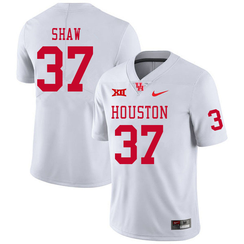 Men #37 Jamaal Shaw Houston Cougars Big 12 XII College Football Jerseys Stitched-White